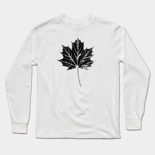 Maple Leaf Print Long Sleeve T-Shirt